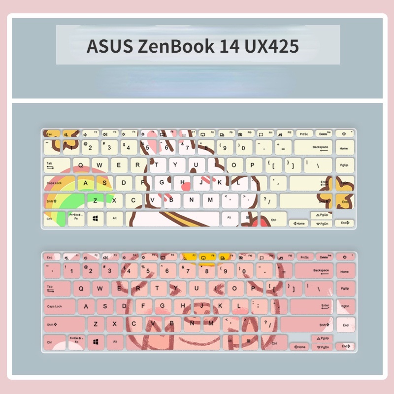 Film Pelindung Debu Keyboard Motif Kartun Bunga Untuk ASUS ZenBook 14 UX425J UM425IA Ux425Ia Ux425Ua U4700 Inspiron Ux425A UX425JA Ux4700 Upiron 2020 14425