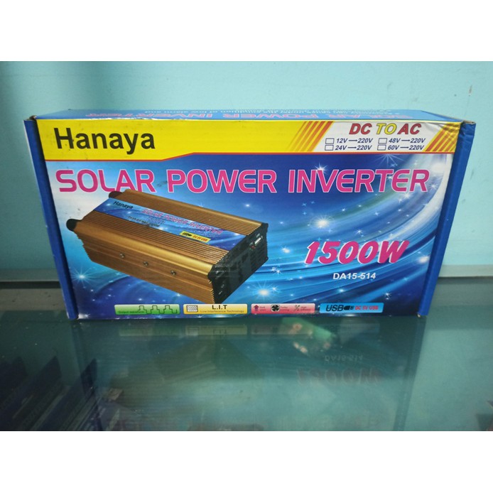 Inverter Perubah Arus Dc(aki)to Ac(rumah) 1500 W HANAYA MURAH