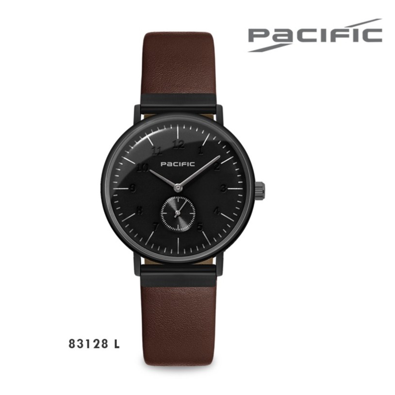 Jam Tangan Couple Pacific 83128 Ukuran Wanita Cewek Tali Kulit Original Garansi