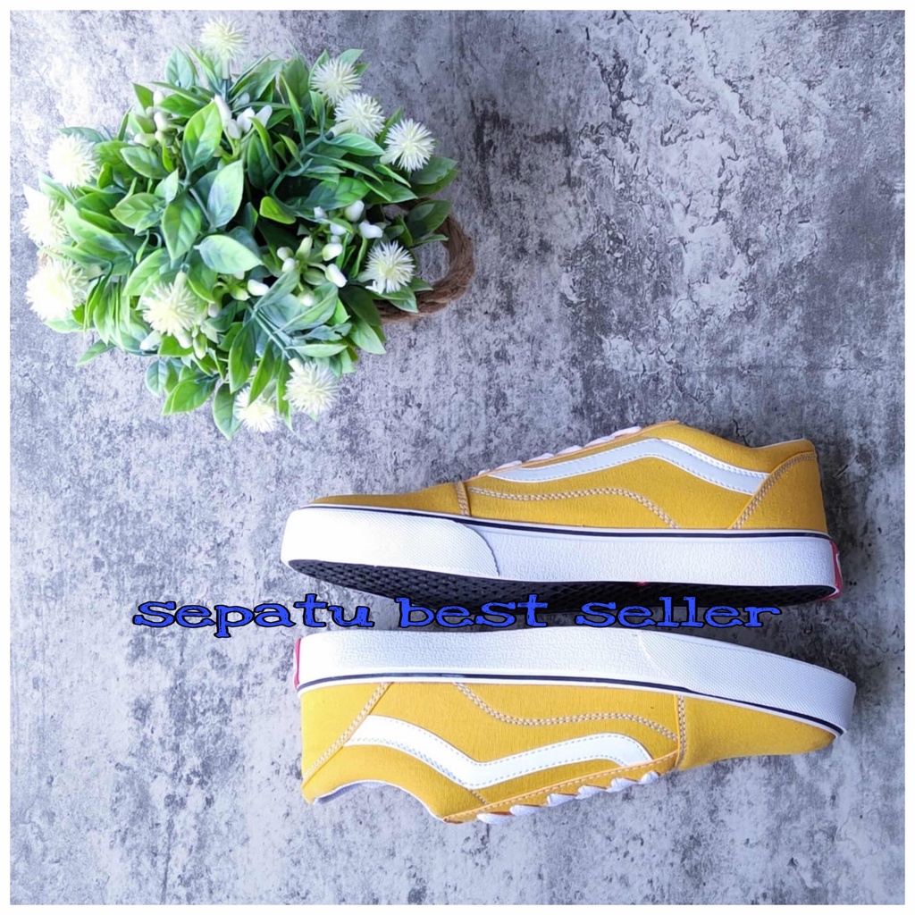 SEPATU SEKOLAH VANS121 OLD SCHOOL WARNA KUNING TERMURAH TANPA BOX