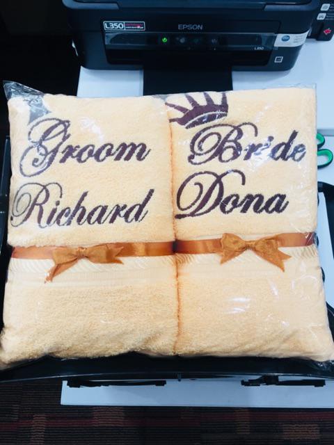 Handuk Couple Mutia (tanpa Box)