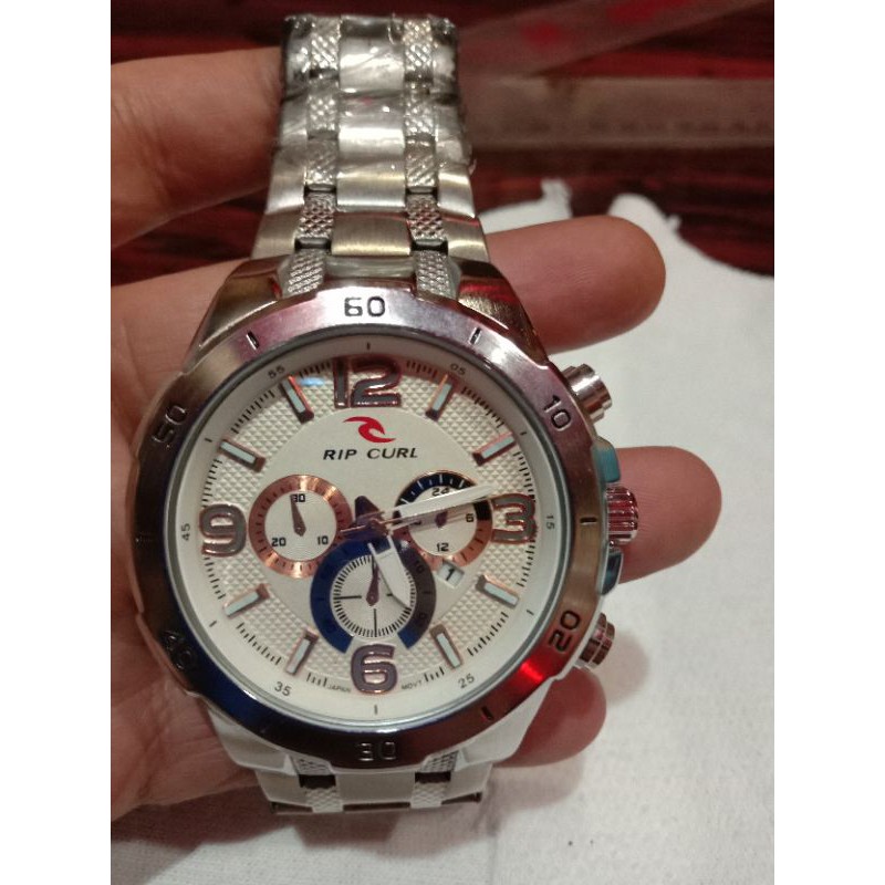jam tangan pria rantai silver