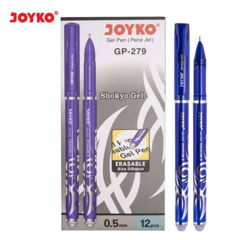 

Bulpoin/Bulpen Gel bisa dihapus Erasable/ Frixion/ Plus Correction Pen Joyko black/ Blue 0.5mm