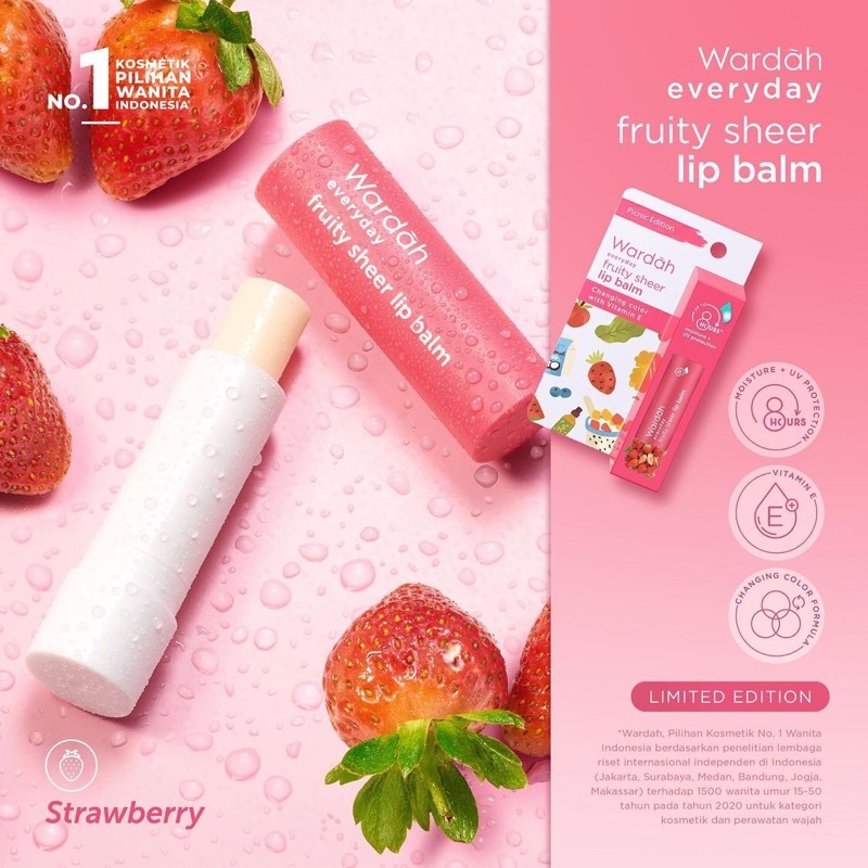 Wardah Everyday Fruity Sheer Lip Balm Picnic Edition