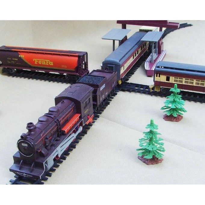 MAINAN ANAK KERETA API FENFA MERAH .