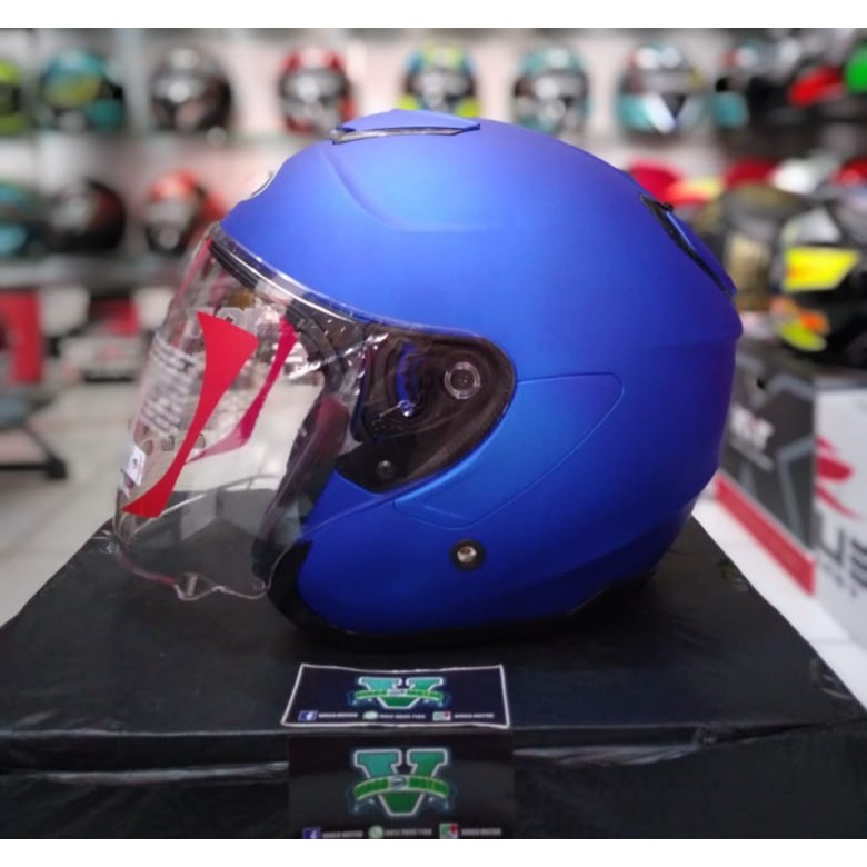 KYT KYOTO SOLID BLUE DOFF