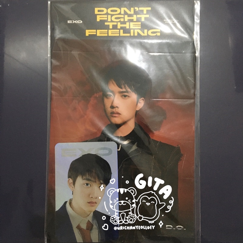EXO D.O. Kyungsoo Don’t Fight The Feeling (DFTF) Holo Standee Merchandise Sealed Photocard / PC