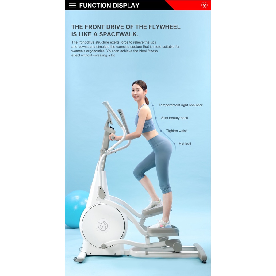 YESOUL E30S Smart Elliptical Machine - Alat Gym Fitness GARANSI RESMI