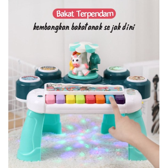 Mainan Piano Drum Electronic Organ Music
