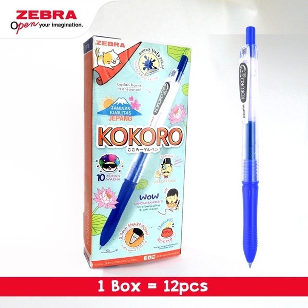 

Pulpen gel Zebra Kokoro Sweet per lusin