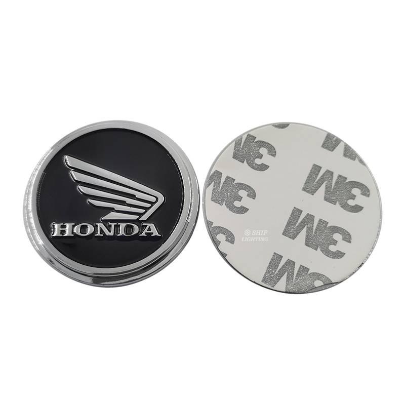 1 Pasang Stiker Emblem Logo Honda Wing Bahan Abs Warna Hitam Untuk Dekorasi Motor