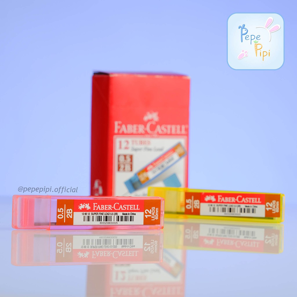 Pensil Refill Faber Castell Lead Eco 2B 0.5mm Isi Pensil Mekanik Cetek