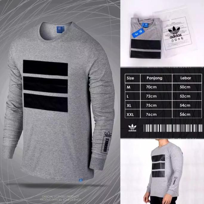 Kaos Baju Lengan Panjang Adidas Berlin Fashion Sport Brand Pria Wanita