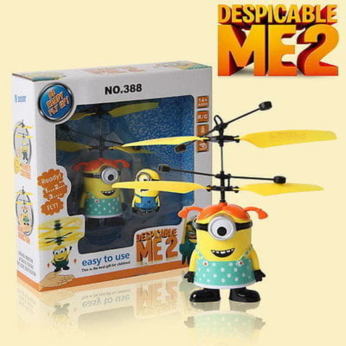 AQX0211-Flying Minion terbang sensor doll boneka