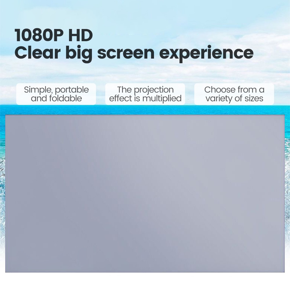 Layar Proyektor 4K HD Anti-light Ambient Screen Curtain Kain Projector