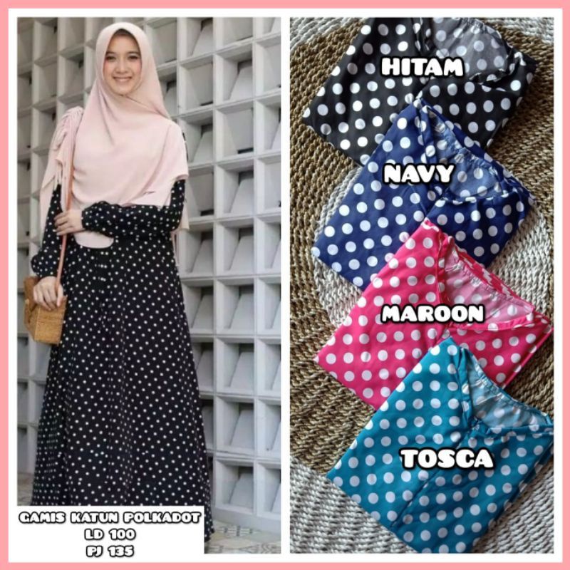 [FASHION MUSLIM] Gamis KATUN MOTIF kekinian | terbaru | terlaris | termurah