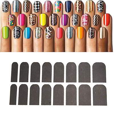 

Kuku - Stiker & Hiasan Flowers Lace Decal Manicure Tip Nail Art Sticker (Black) SBAFB7