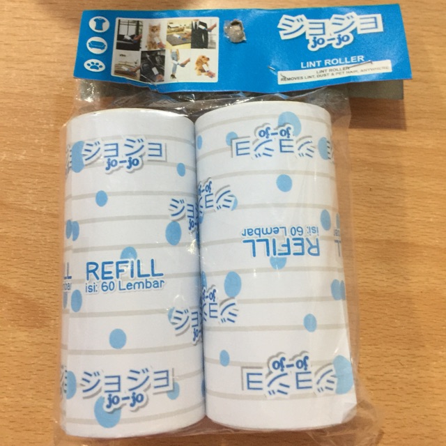 Jo-jo Refil Lint Roller Rol/Pembersih bulu Hewan/Pembersih Debu