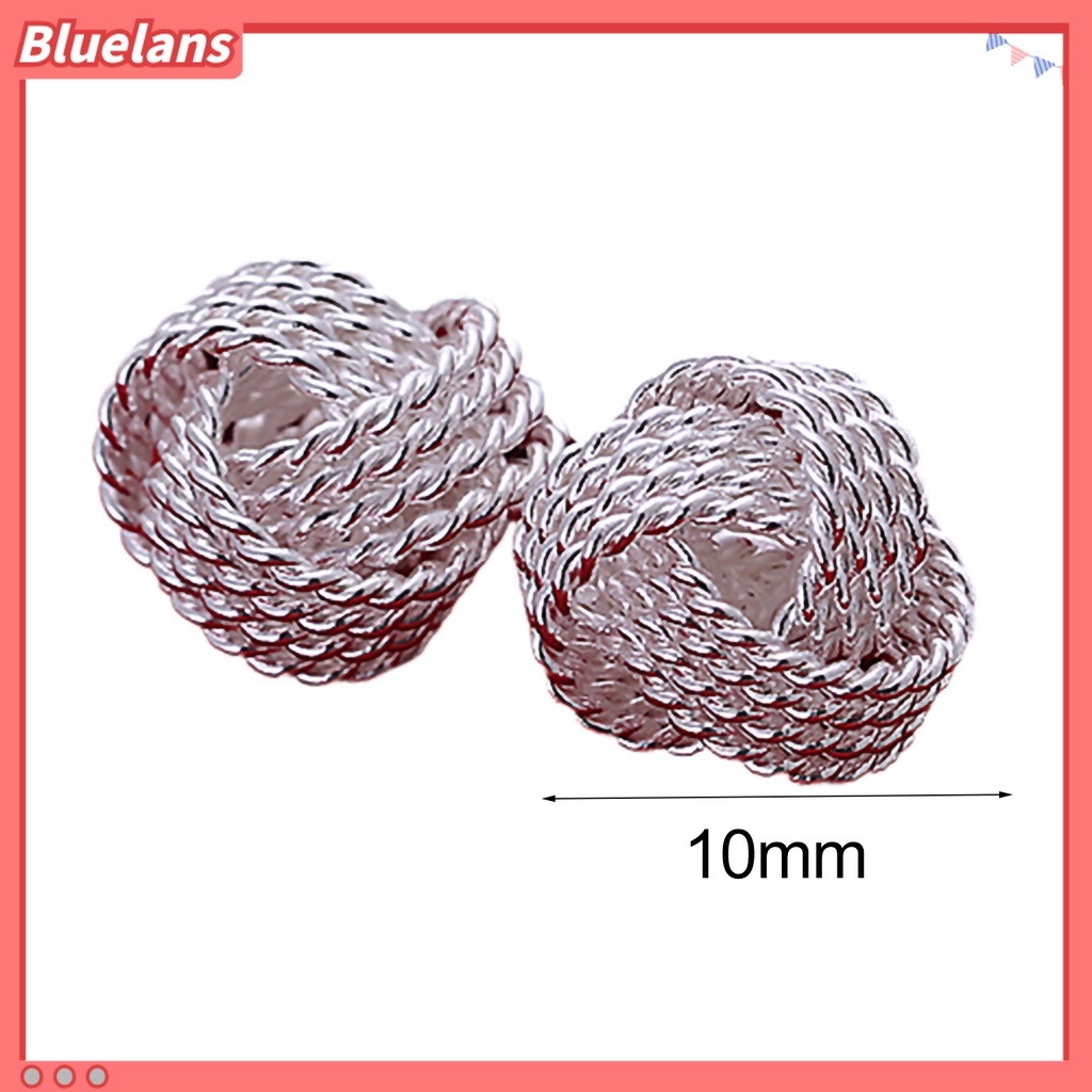 Bluelans Set Anting Stud Bentuk Bola Bahan Alloy Untuk Kencan