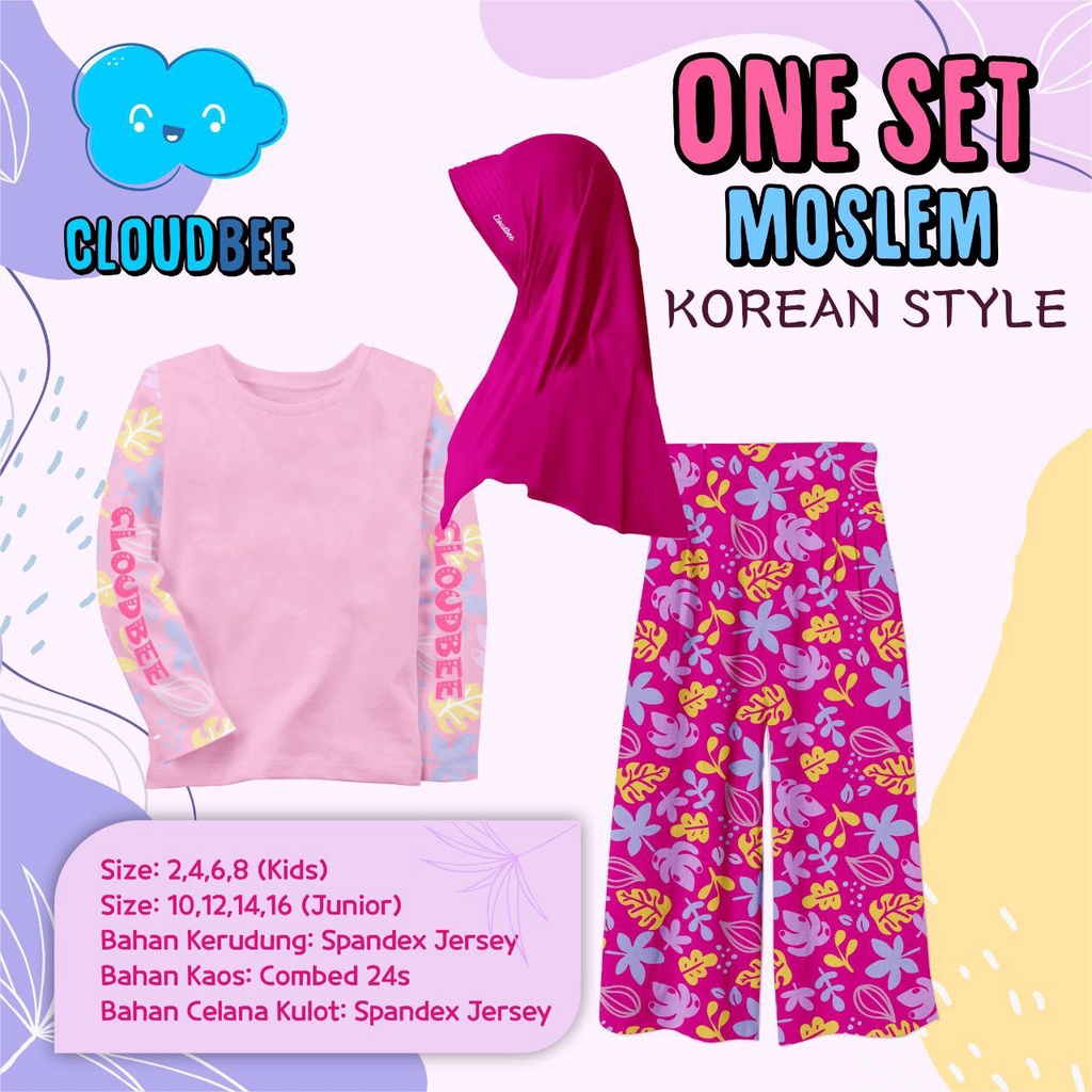 Cloudbee Oneset Moslem Korean Style