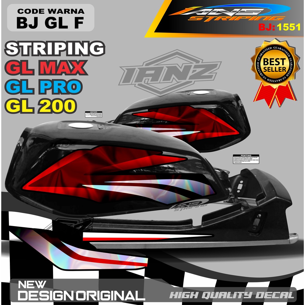 STIKER STRIPING GL PRO VARIASI HOLOGRAM / STRIPING GL PRO MAX VARIASI HOLOGRAM / STRIPING GL