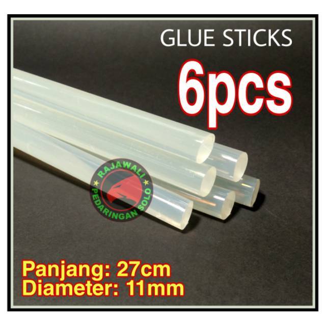 

ISI LEM BAKAR BESAR 6pcs ISI LEM TEMBAK GLUE STICKS