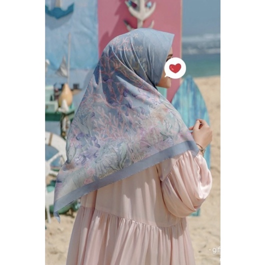 Buttonscarves preloved little mermaid blue xl
