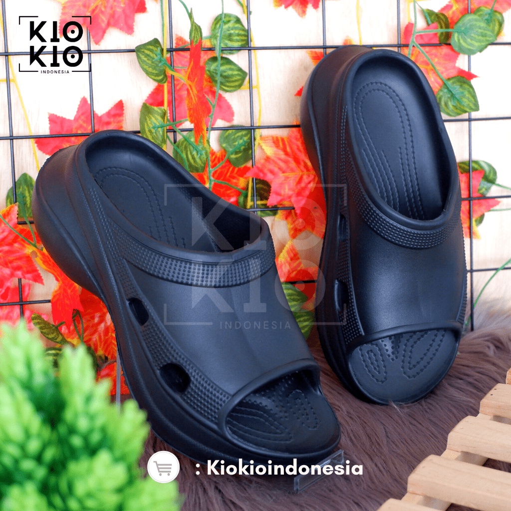 Sandal Wedges Sendal Fuji korean style Anti Slip Anti Air Sendal Rumah