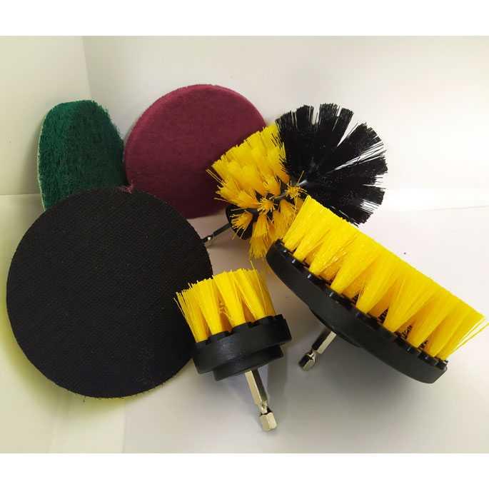 OTOHEROES Kepala Mata Bor Sikat Set Elektrik Cleaning Brush Head 6 PCS - DB005