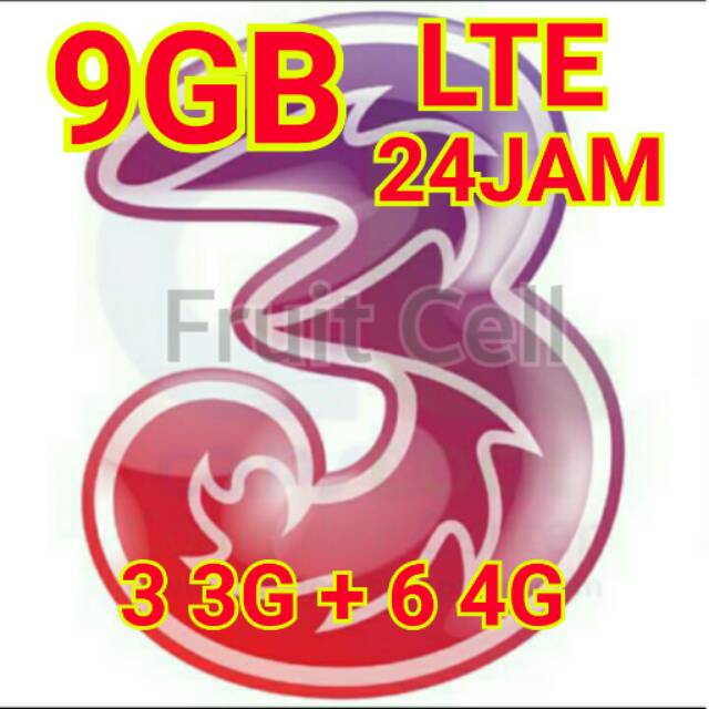 Perdana tri 4g lte 9gb 24jam
