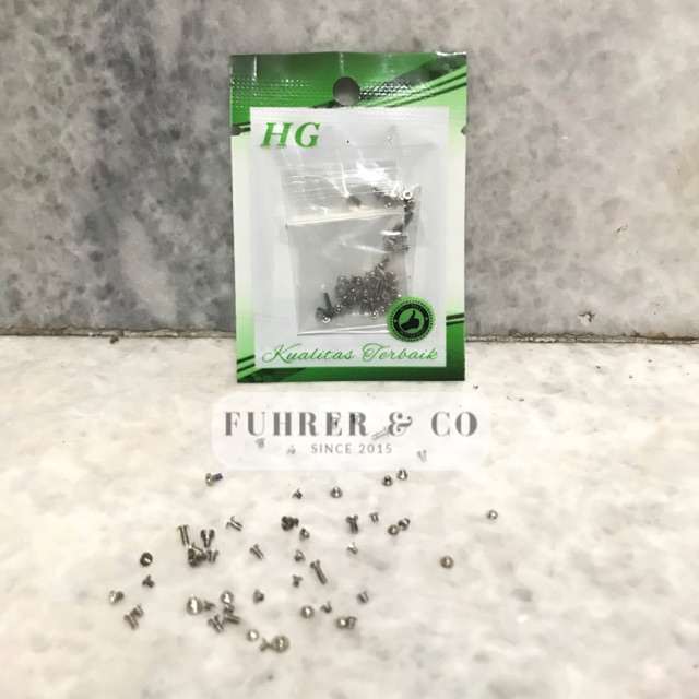 baut mur set lengkap IP 5 5S 5G 6 6S Plus 7 Plus iP 8 Plus iP X iP XR iP XS iP XS Max