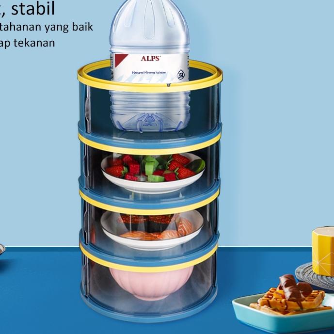 ✻ [HOT DEAL] freemir 3/5/6 Susun Tudung Saji Modern Bertingkat Penutup Piring / Penutup Piring Rumah