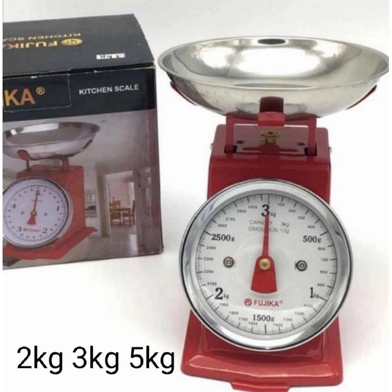 TIMBANGAN BESI FUJIKA MANUAL 5 KG / TIMBANGAN KUE / TIMBANGAN DAPUR 2KG 3KG 5KG TERLARISS...,,,,,