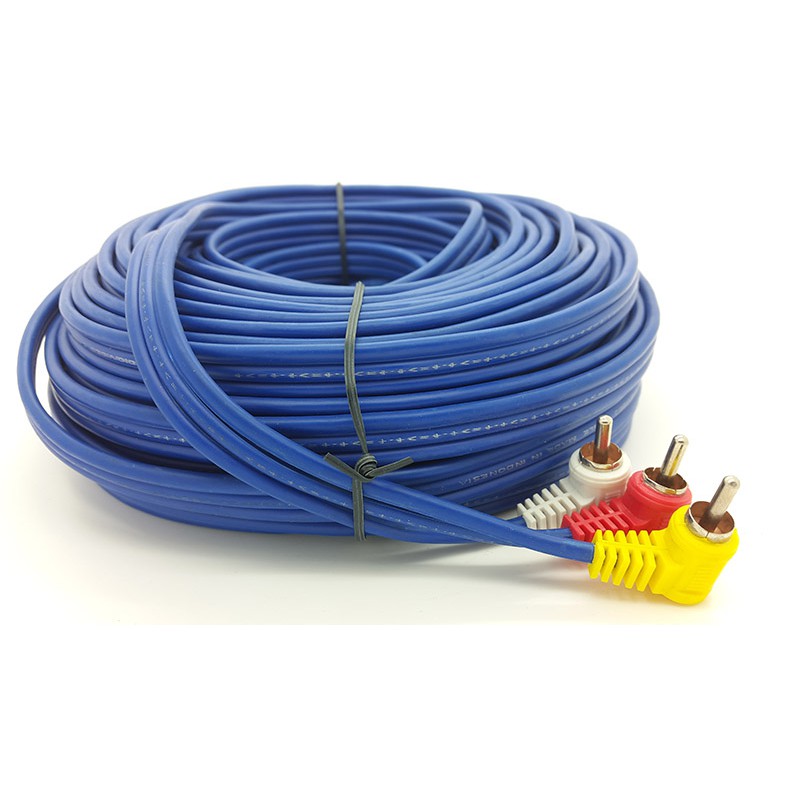 Kabel RCA 3 K 3 Male Merk KITANI ( Cable RCA ) Panjang 20m