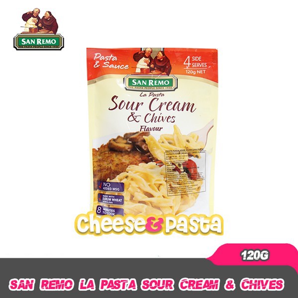 

San Remo La Pasta Sour Cream and Chives 120 Gr