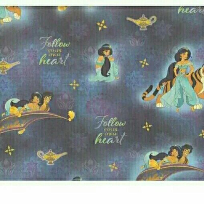 

kertas kado doff princess jasmin dan aladin /hewan animals/bintang/baby bayi wellcome baby/ space jam /toy story toystory /superhero avengers/