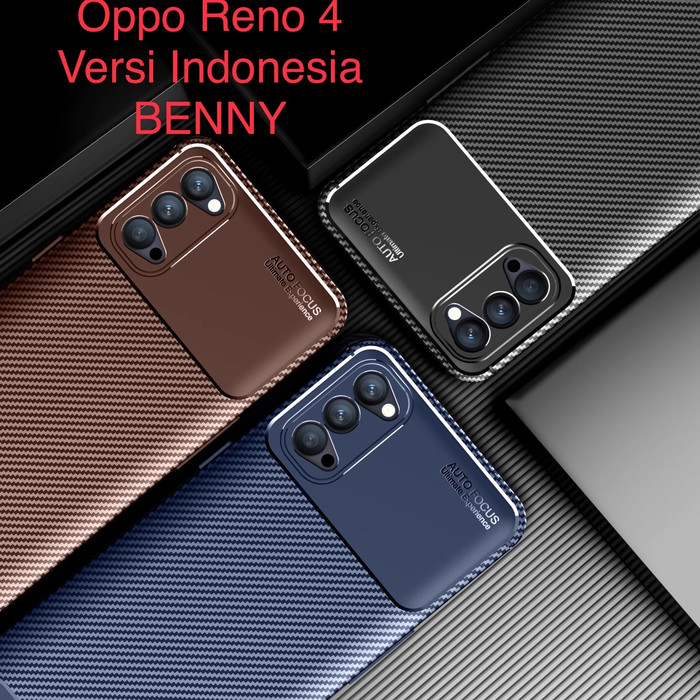 Case Oppo Reno 4 Case Softcase Rugged Armor Original