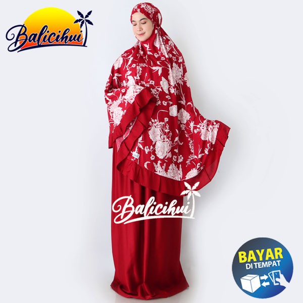 Balicihui Mukena Alina Mukena Bali Jumbo Mukena Bali Dewasa by Balicihui