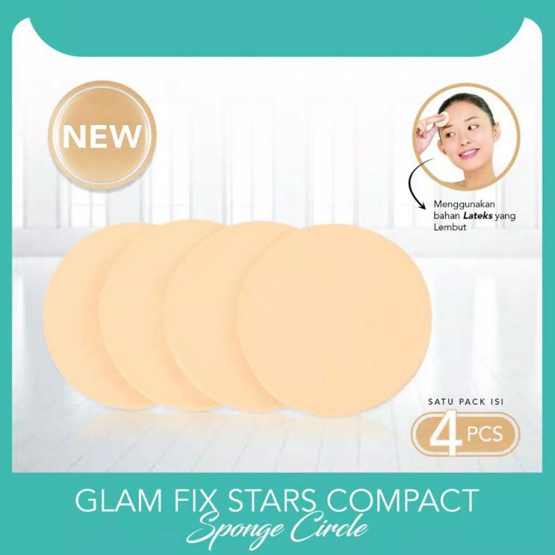 Glam Fix Stars Compact Sponge / Sponge Make Up Glam Fix[BULAT/CIRCLE]