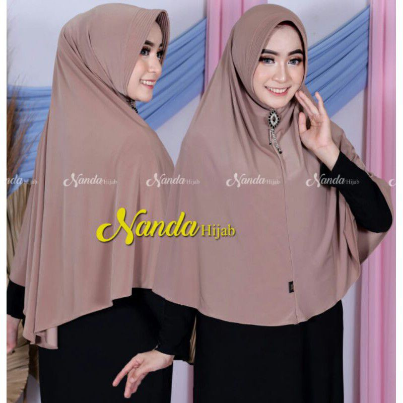 size L JILBAB by NANDA HIJAB KERUDUNG KHIMAR BERGO