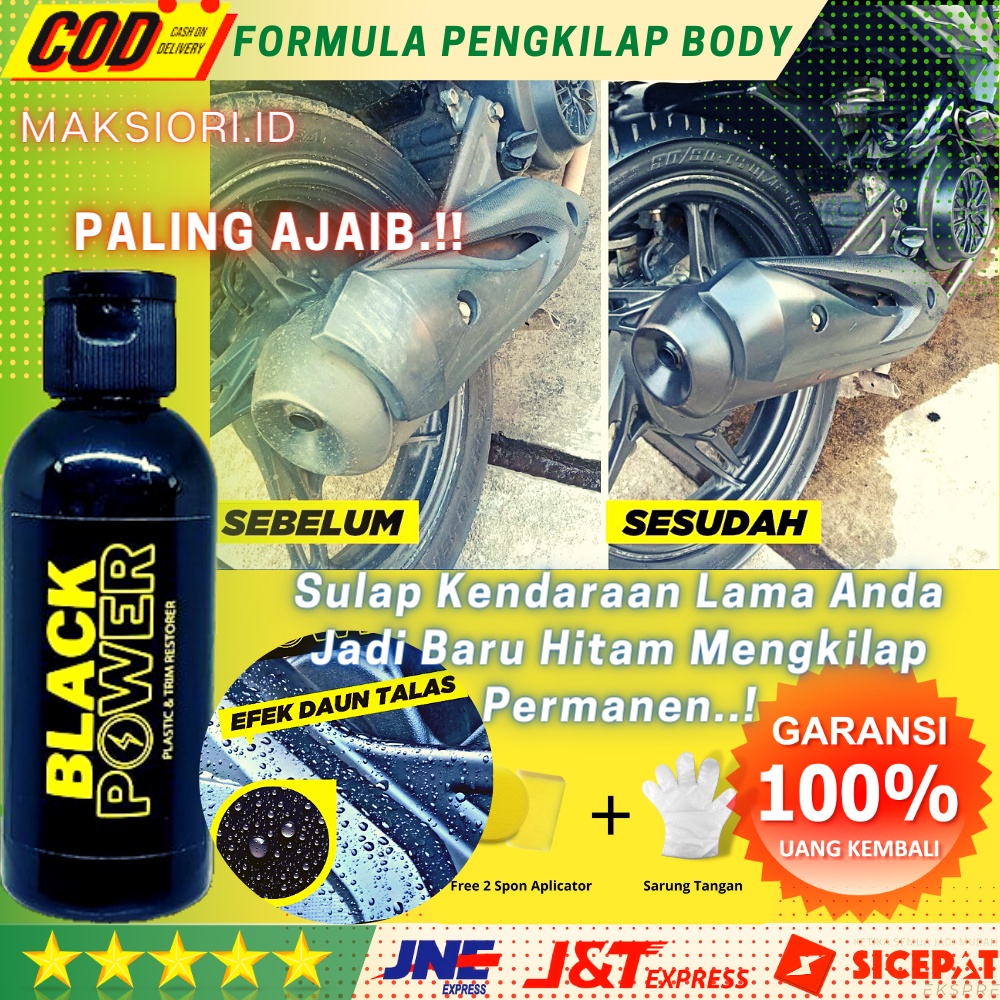 Penghitam Body Motor Permanen Black Magic Power Pengkilap Penghitam Body Bodi Motor Mobil Terbaik