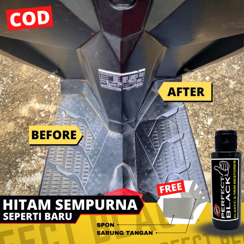 penghitam body bodi motor mobil permanen penghitam dashboard original black restorer