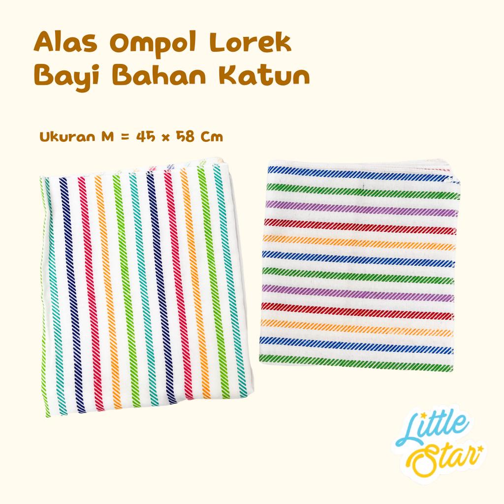 Alas Ompol Bayi Lorek Bahan Katun Lemek Lurik Perlak Alas Tidur