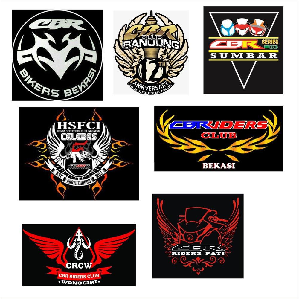 Stiker Club Motor Cbr All Varian 40 Pcs Bisa Request Design N Texs Shopee Indonesia