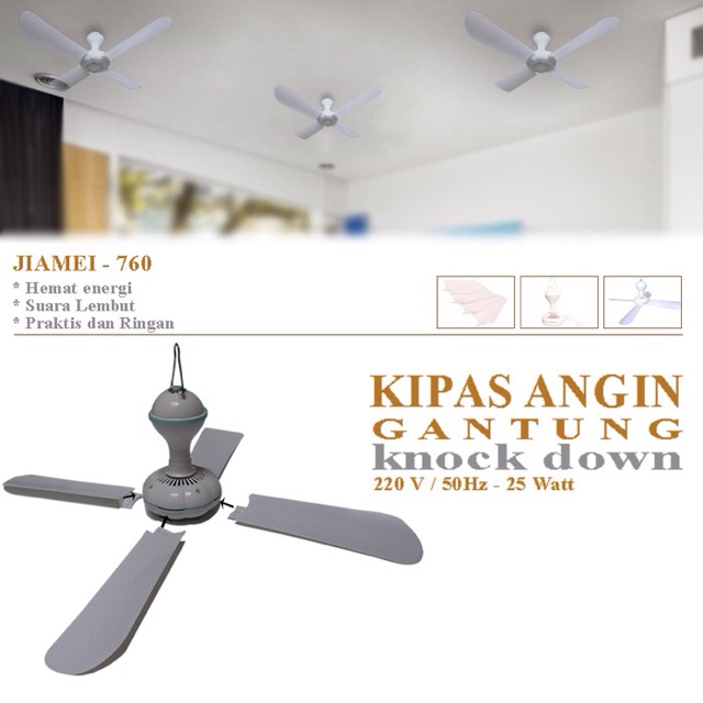 Kipas angin gantung mini fan Superfan 25 watt