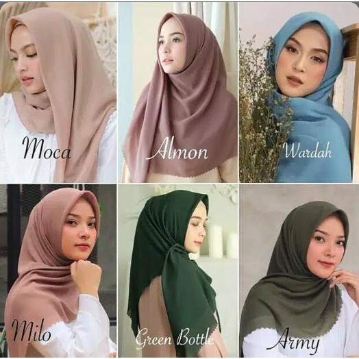 HIJAB BELLA LASER CUT - SUPERFINE COTTON-PREMIUM TERBARU-BASIC VOAL bella lasercut hijab segi empat