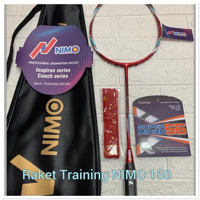 UNIK RAKET BADMINTON TRAINING RACKET NIMO 150 NIMO 150 TAS GRI DDSD5465