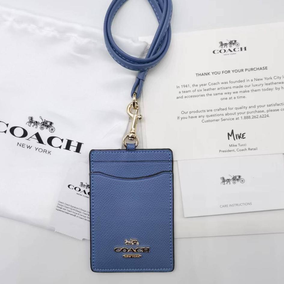

Muraaaahh.. Baru!!! Coach Metal LOGO Lanyard ID Card Holder Name Tag Delapan Warna