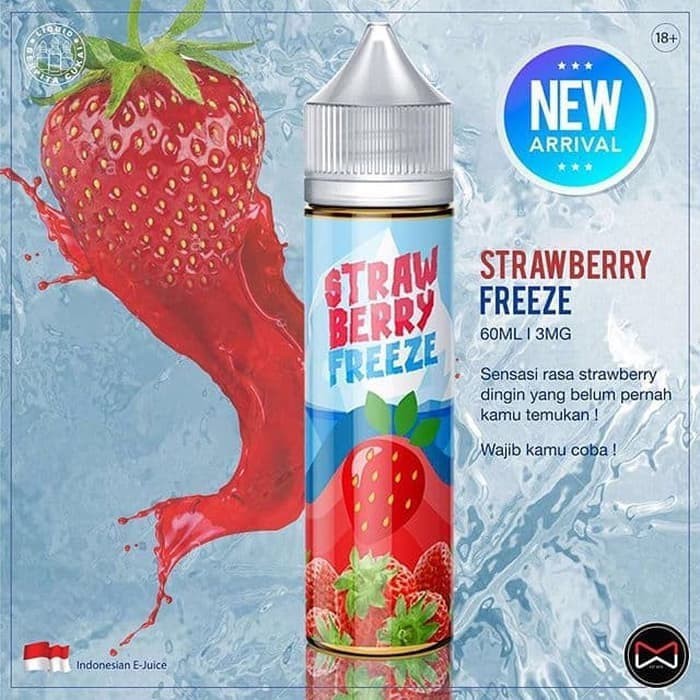 Terenak Liquid Premium Vape Strawberry Freeze Sensai Dingin