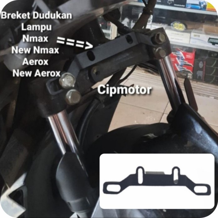 BRACKET LAMPU NMAX OLD AEROX OLD NMAX NEW AEROX NEW LAMPU D2 DUROMOTO D2 MINI BISA PAKAI LAMPU LAIN JUGA